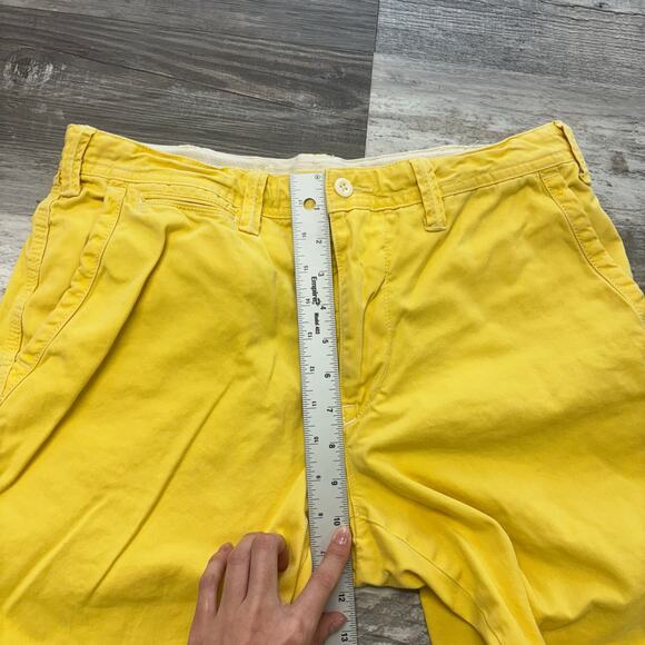 Vintage 90s Polo by‎ Ralph Lauren Yellow Mens 32x9 Relaxed Fit Chino Shorts - Picture 11 of 14